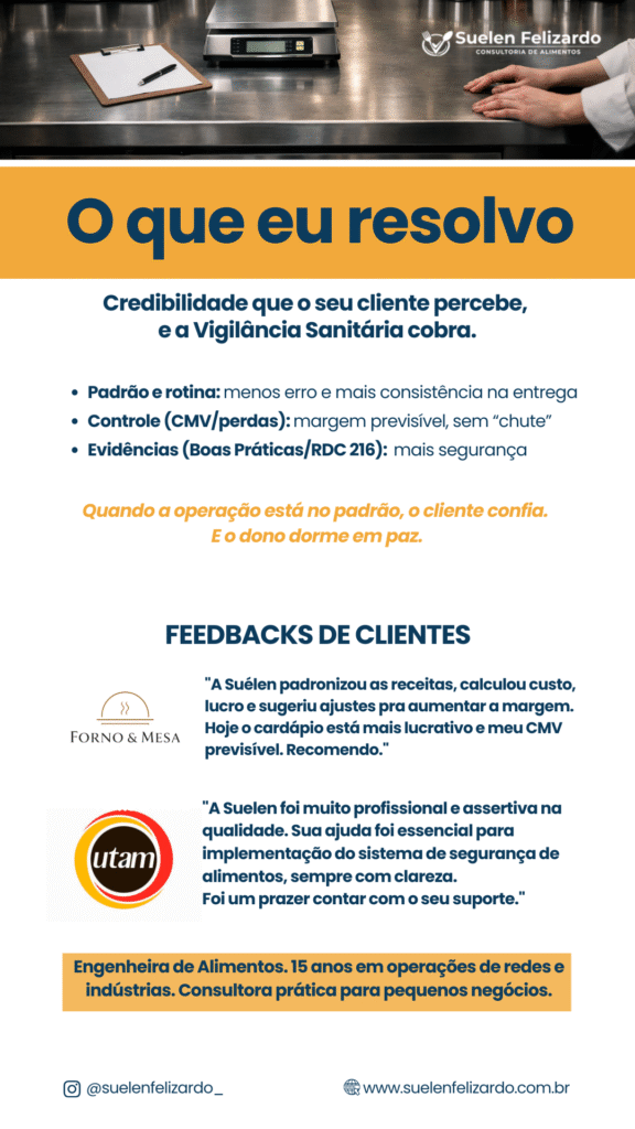 Suelen Felizardo Consultoria de Alimentos solucoes